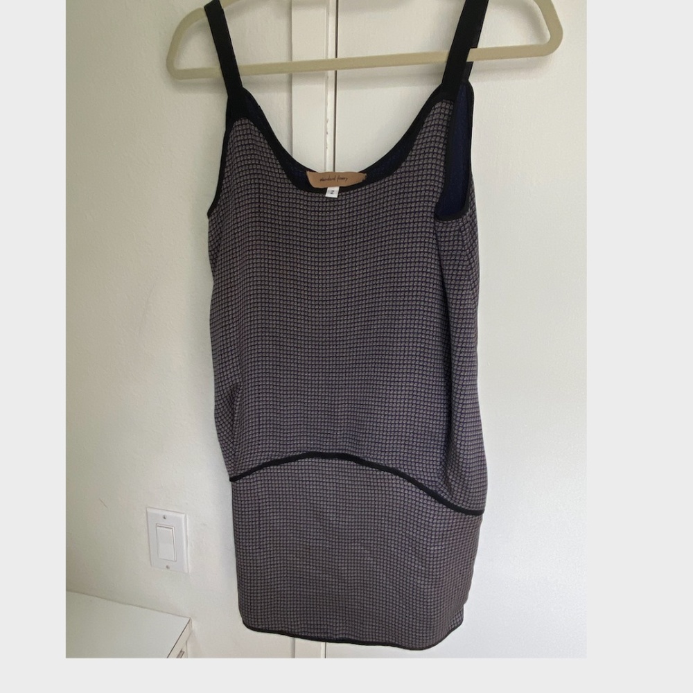 Standard finery navy patterned dress